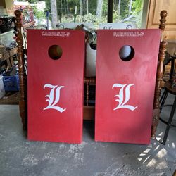 Set Of Wooden Cornhole Boards