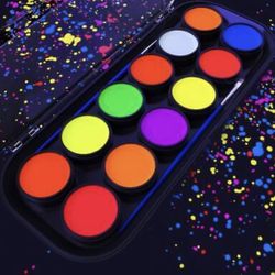 Arteza 12 Colors  UV Face And Body Paint 🎨 