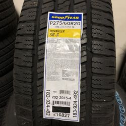 Brand New Tires (4) Goodyear Wrangler SR A (P275/60R20)(Blue Lettering) (Set Of 4) ($679)