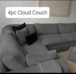 Cloud Couch Modular Sectional Sofa Grey