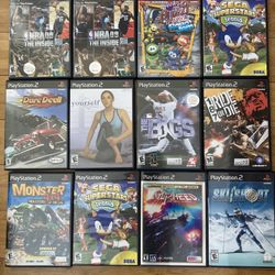 PlayStation 2 Game Lot Of 12 PS2 Games - All Complete With Manuals