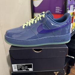 Nike Air Force 1 Low Patent Leather Mystic Navy Grape Ice Size 10.5