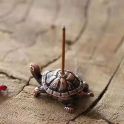 Mini Decoration Turtle Retro Small Alloy Incense Stick Incense Burner Home Decor