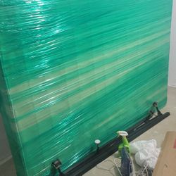 Queen Box Frame With Metal Legs