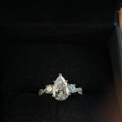 Brand New Pear Shaped Diamond Engagement Ring