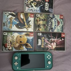 Nintendo Switch Lite With Games 