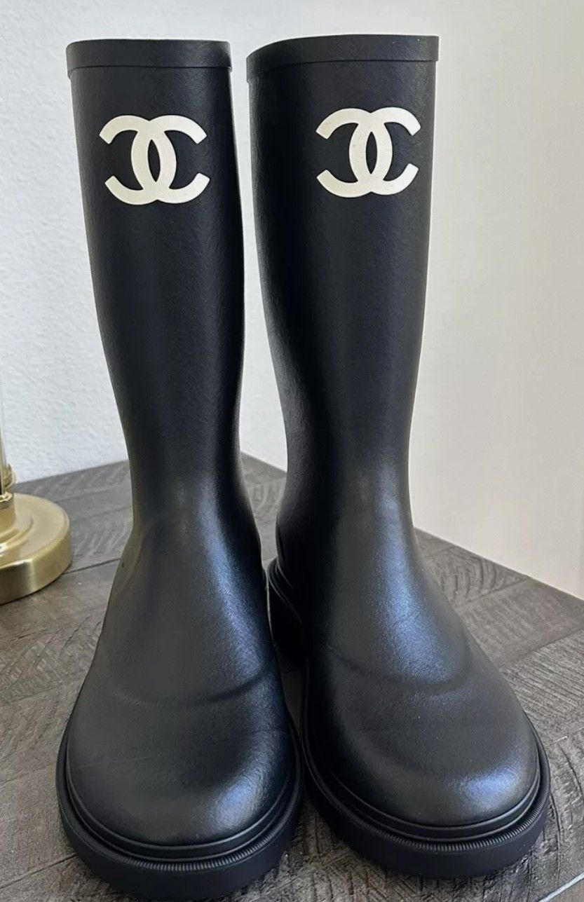Chanel Rain Boots