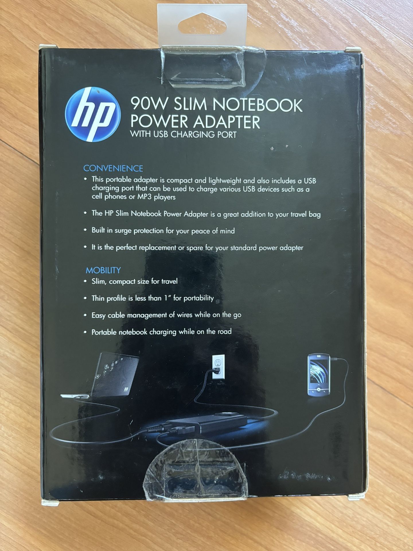 Hp 90w Slim Notebook Power Adapter With usb Charging Port