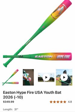 Easton Hype Fire USA youth baseball bat 2026