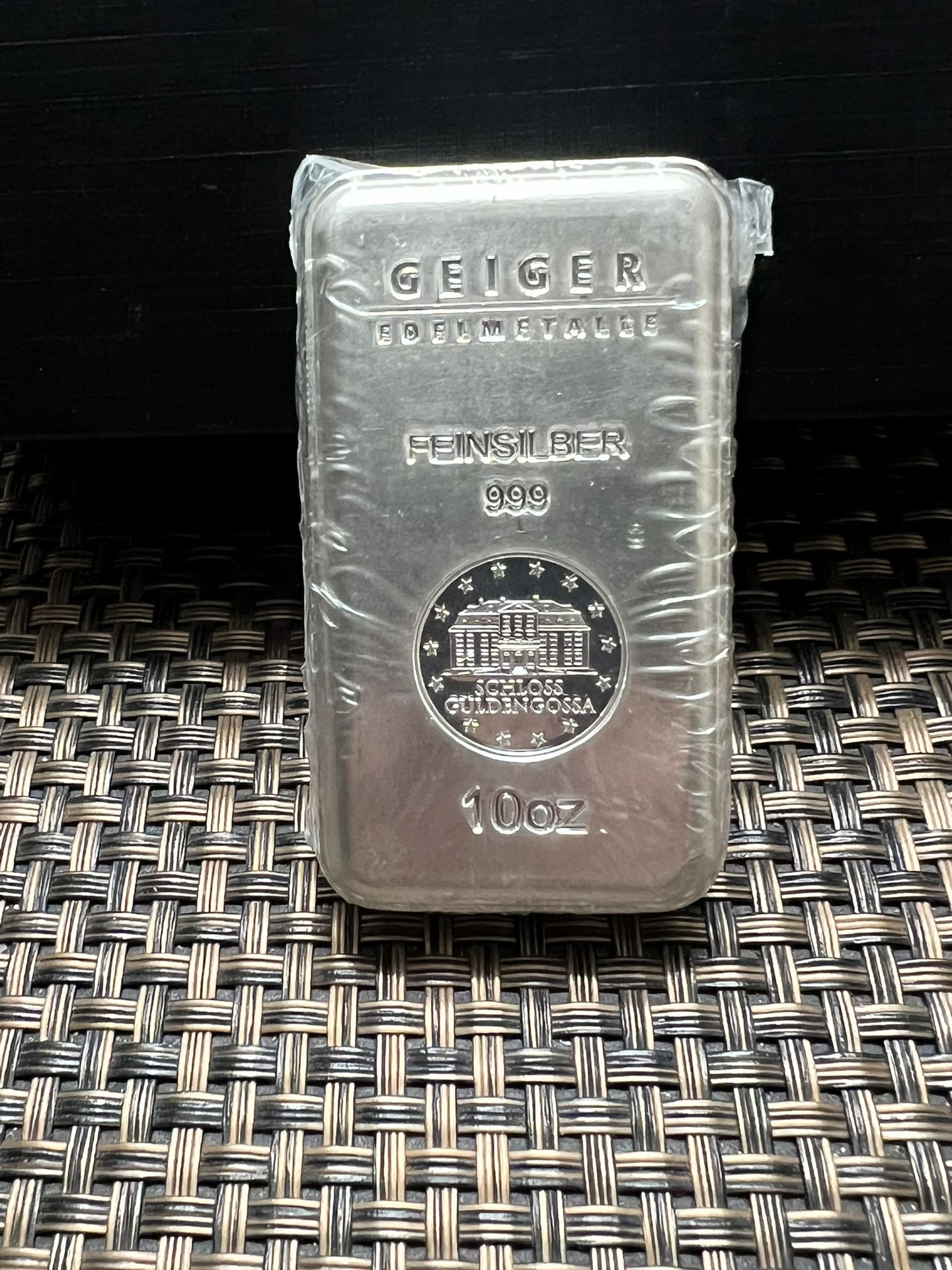Silver 10 Ounce Geiger Premium Bar