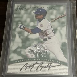 Dodgers Brett Butler Autographed Card