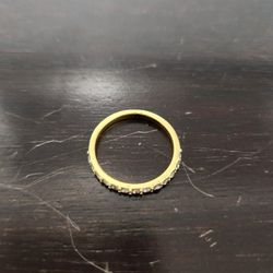 Gold Rhinestone Ring