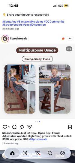 High Chair Grows With Child