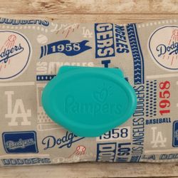 Dodgers Pampers Wipes Cover 