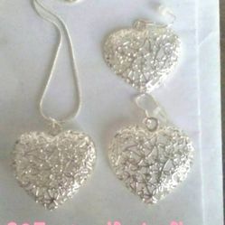 New 925 Sterling Silver Jewelry Set