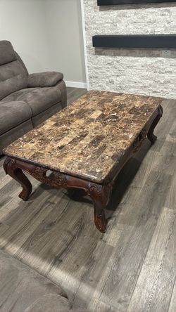 Brown Marble Tables (Set of 3)