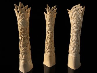 Vintage Hand Carved Bone