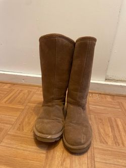Brown mid-calf faux suede boot size 7 free bonus boot!