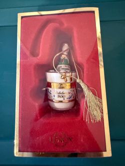 Lenox Celebrate 2001 Korbel Brut Champagne Ice Bucket Christmas Ornament