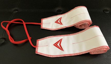 Wrist Wraps White & Red