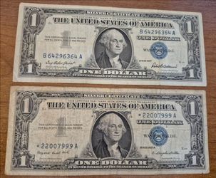 1957 & 1957-A $1 Silver Certificates (VG & F)