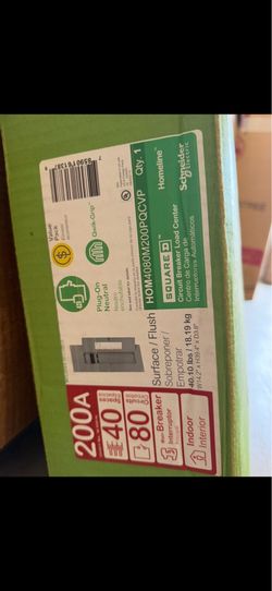 200 Amp Square D breaker box