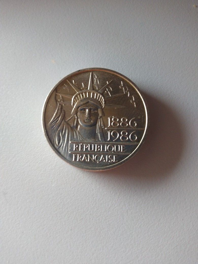 1986 France Statue Of Liberty Coin