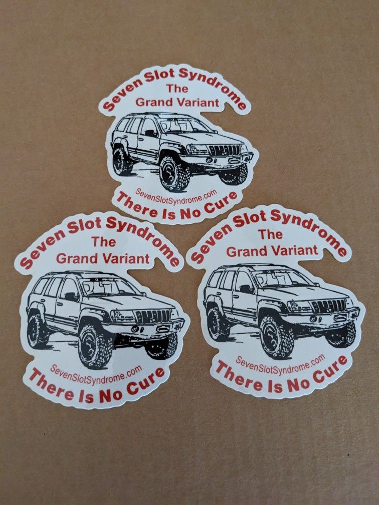 WJ Jeep Grand Cherokee Sticker. 3 For $10. FREE Shipping.