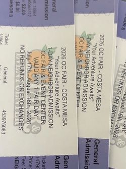 OC Fair tickets