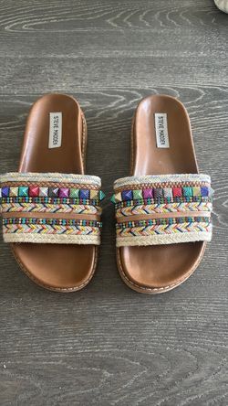 Steve Madden Embellished Slide Sandals W:7.5