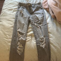 Grey skinny jeans