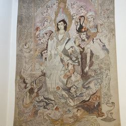Large Persian Hand-Woven Silk & Wool  Yusuf and Zulaikha , Tabriz