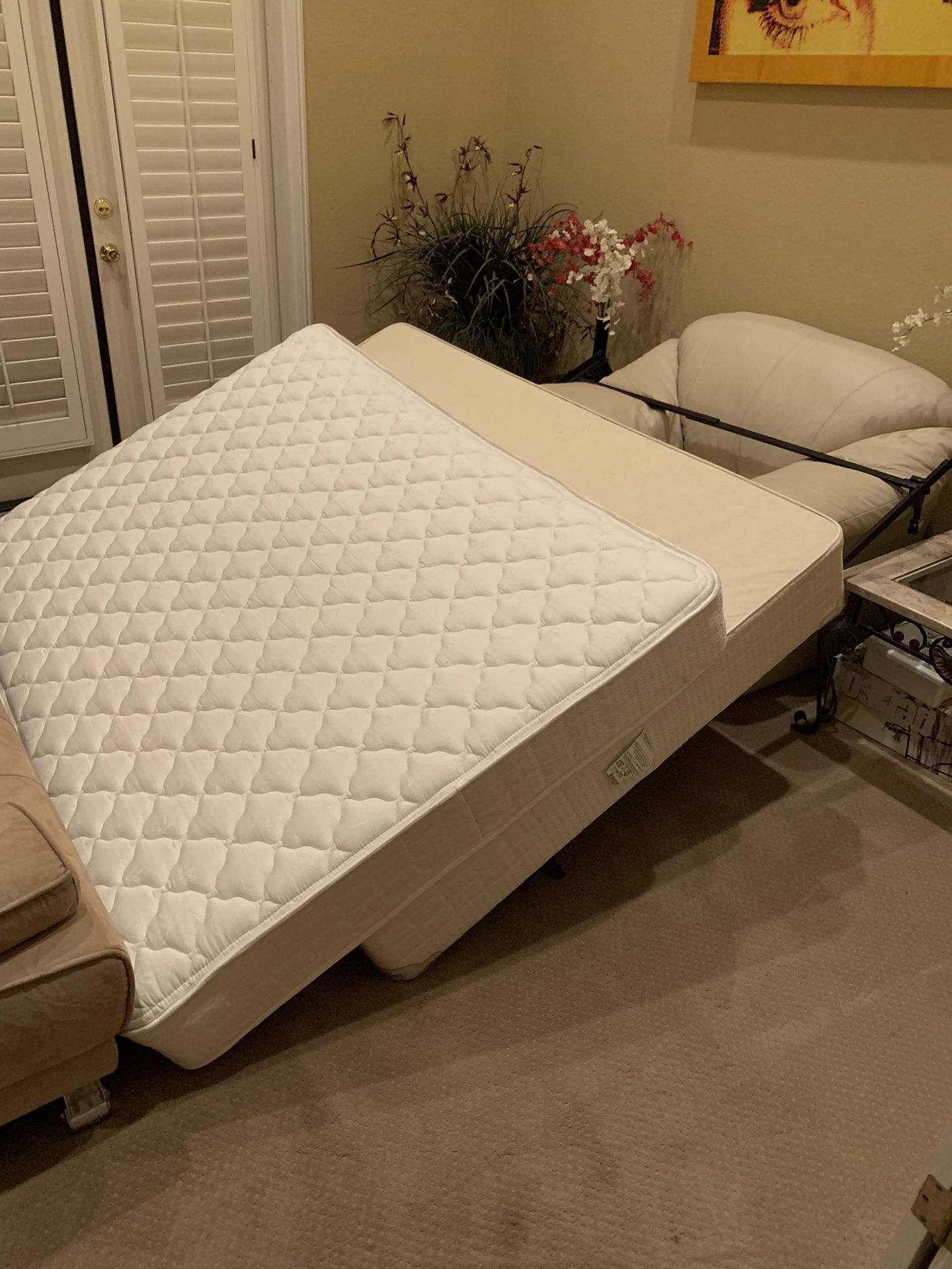 Free Full mattress, box springs and frame