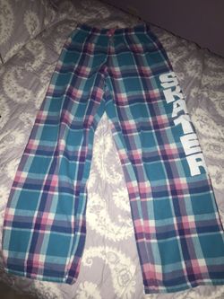 Excellent Condition Skater Girls Plaid Pajama Pants Size M