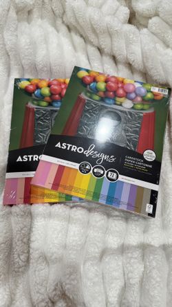 🌈 Astrodesigns Cardstock Paper – 72 Sheets / 18 Colors ✨