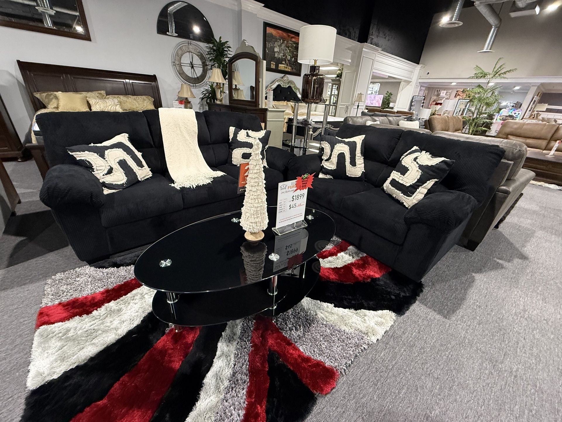 2 Pc Sofa And Loveseat Financing Available No Credit Check