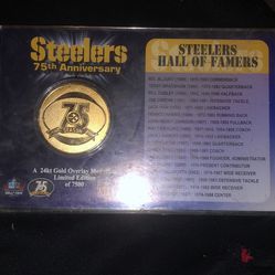 Steelers 75th Anniversary 24kt Gold Coin