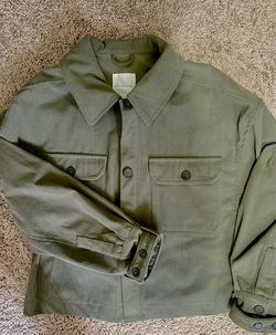 Plus size Avec Les Filles Olive Green Corduroy Shacket / Jacket - Size XL ✨