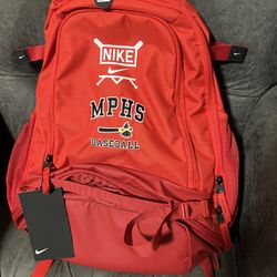 Nike MPHS Red Backpack NEW Baseball
