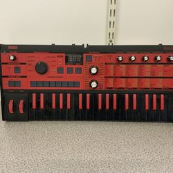 KORG MicroKORG Synthesizer/Vocoder.  Limited Edition Red and Black