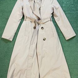 London Fog beige trench coat