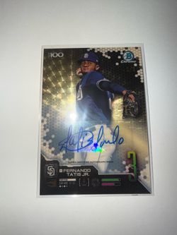 2019 BOWMAN CHROME TOP 100 FERNANDO TATIS JR. 1/1 SUPERFRACTOR ROOKIE YEAR AUTOGRAPH 🔥