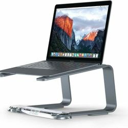 Griffin Elevator Space Gray Laptop Stand - Ergonomic Computer Riser & Laptop Mount