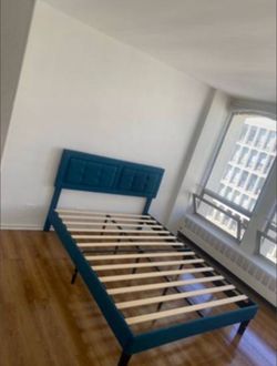 Teal bed frame + Mattress 🚀NEED GONE ASAP🚀