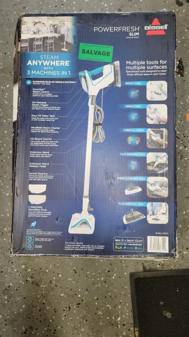 Bissell Powerfresh Slim Steam Mop