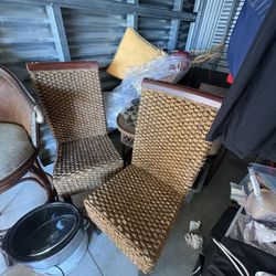 Two ROPE STYLES CHAIRS 