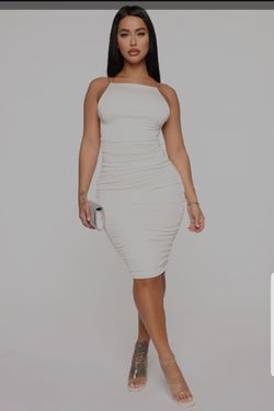 Backless White Dress