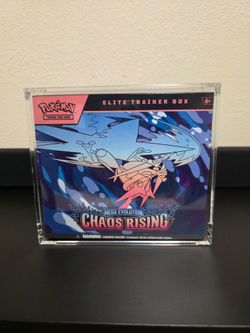 Pokémon Chaos Rising ETB + Acrylic Case Sealed