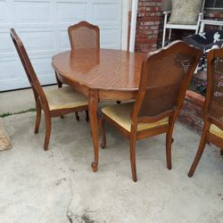 Vintage Dining Table Complete Set 