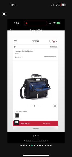 Tumi Hannover Slim Brief Leather ARRIVÉ